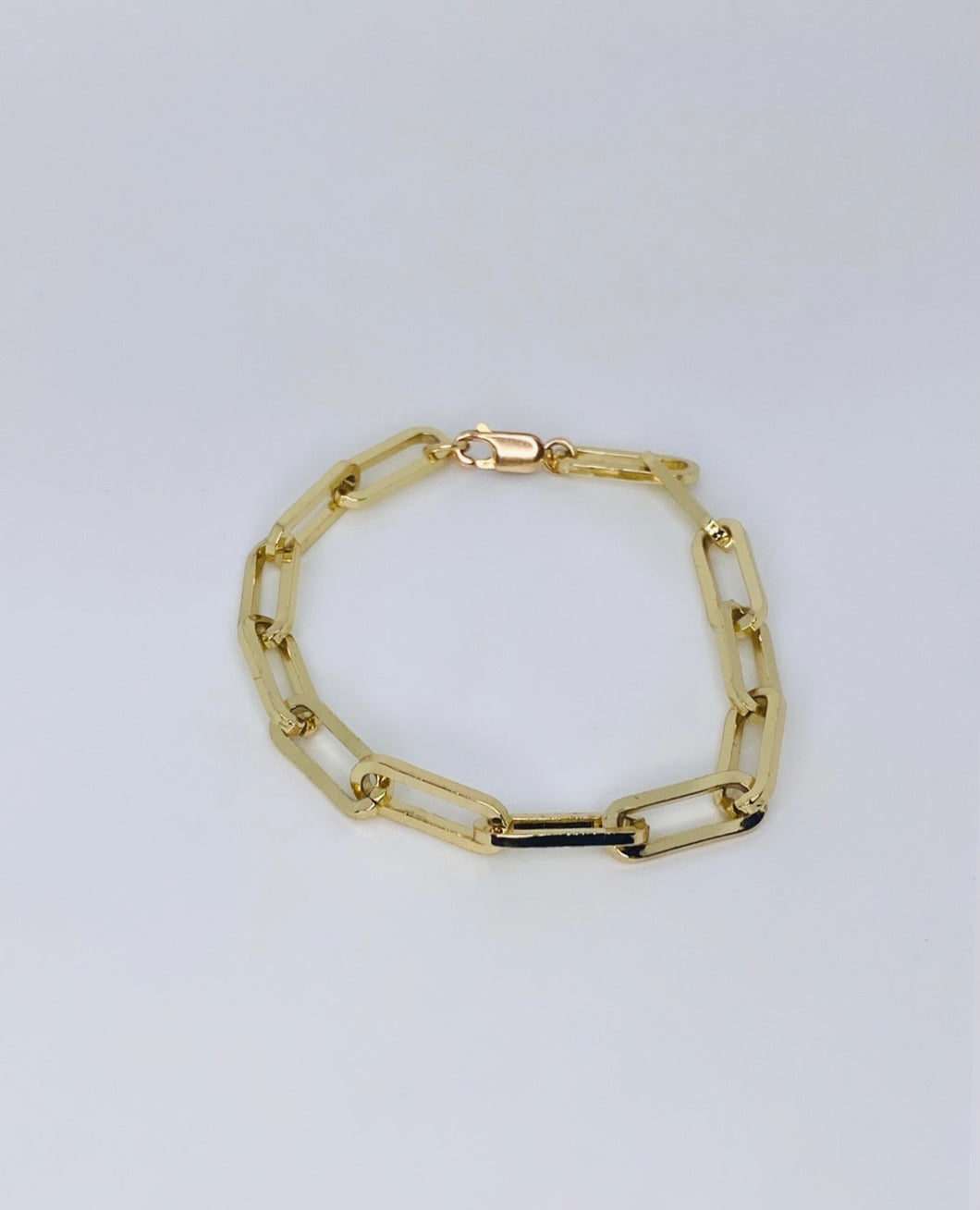 Thick Paper Clip Chain Bracelet