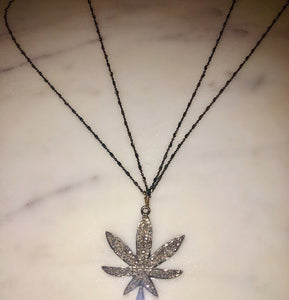 Diamond Leaf Necklace