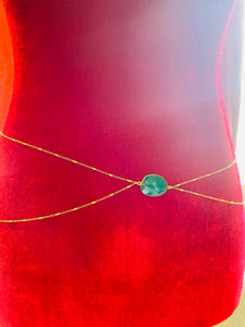 Emerald Double Belly Chain