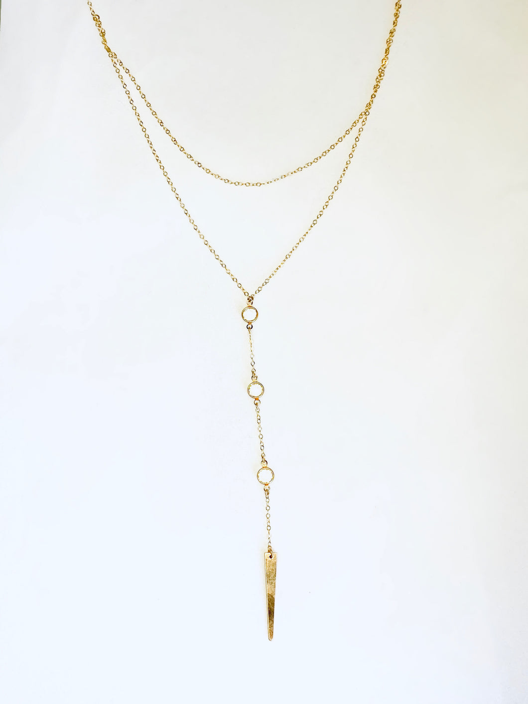 Three Stone Two in One Choker Lariat